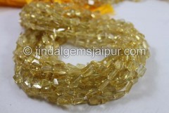 Citrine Faceted Nuggets Shape Beads